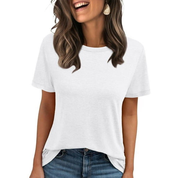 SUNBS Shirts for Women Summer Spring Tops Short Sleeve Oversized T Shirts Women Clothes Trendy