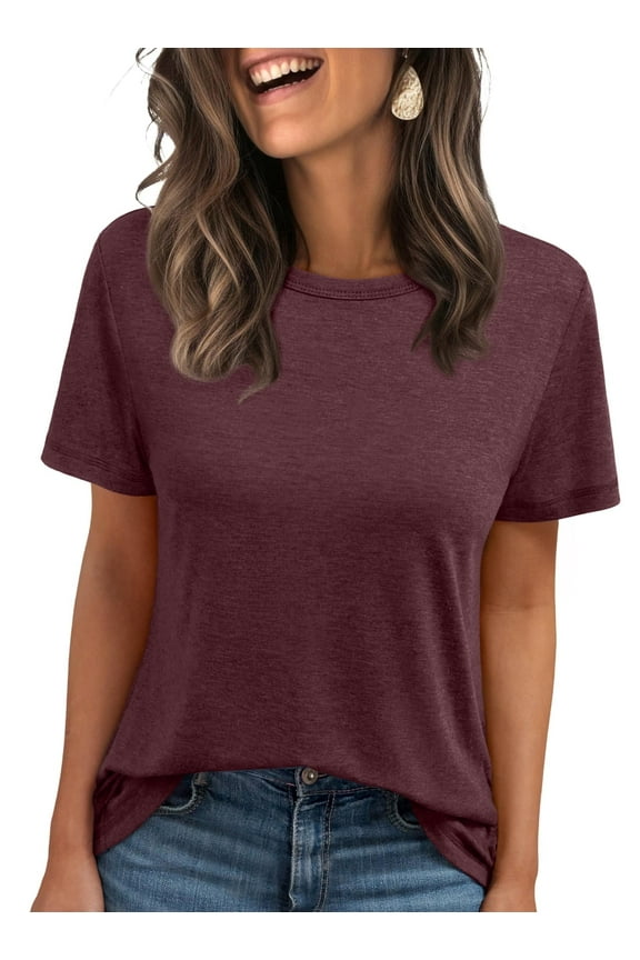 Shirts for Women Summer Spring Tops Short Sleeve Oversized T Shirts Women Clothes Trendy