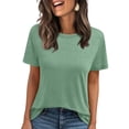 thumbnail image 1 of SUNBS Shirts for Women Summer Spring Tops Short Sleeve Oversized T Shirts Women Clothes Trendy, 1 of 8