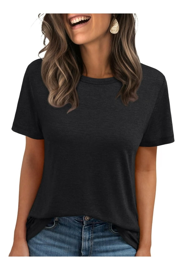 Shirts for Women Summer Spring Tops Short Sleeve Oversized T Shirts Women Clothes Trendy