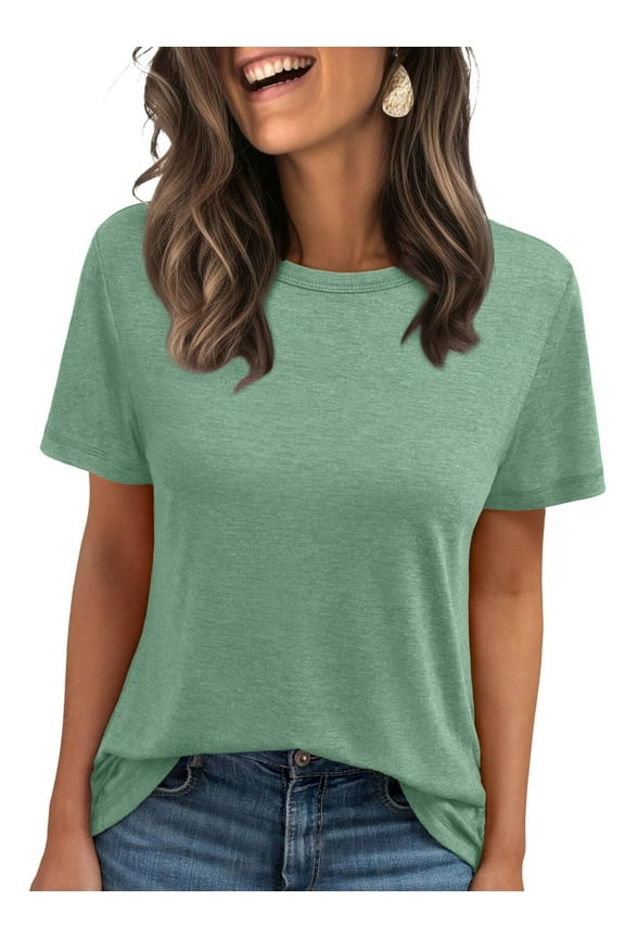 Shirts for Women Summer Spring Tops Short Sleeve Oversized T Shirts Women Clothes Trendy