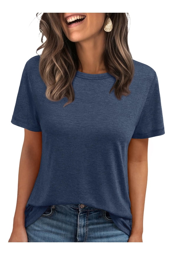 Shirts for Women Summer Spring Tops Short Sleeve Oversized T Shirts Women Clothes Trendy