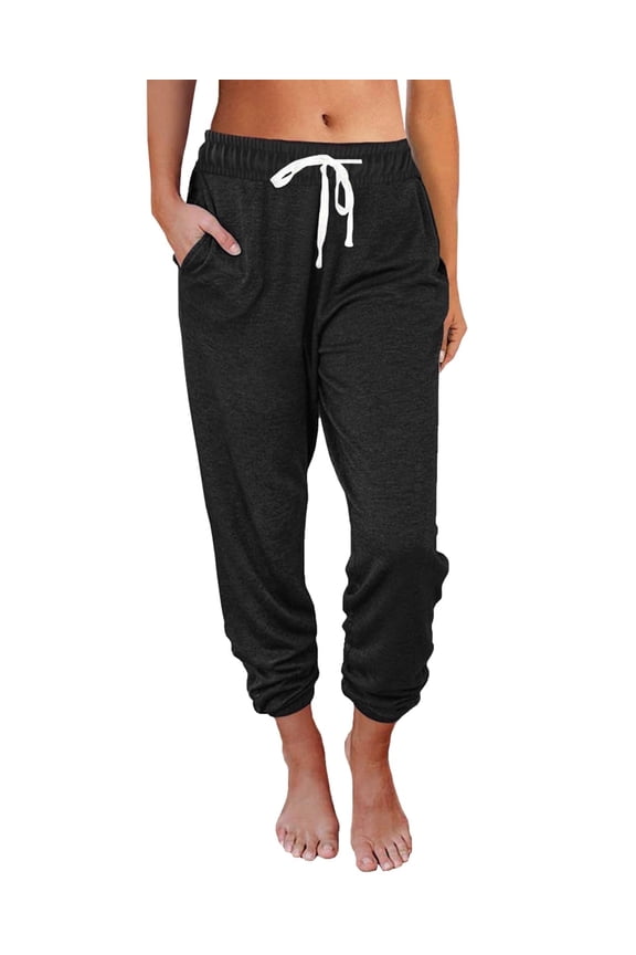 Women Sweatpants Casual Joggers Athletic Lounge Pants with Pockets Tapered for Workout Running