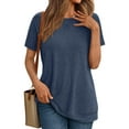 thumbnail image 1 of SUNBS T Shirts for Women Short Sleeve Crew Neck Plain Tee Casual Summer Top Women Blouses, 1 of 6