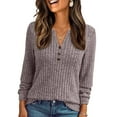 thumbnail image 1 of SUNBS Tunic Shirts for Womens Long Sleeve Tops Casual V Neck Sweaters for Women Blouses, 1 of 7