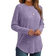thumbnail image 1 of SUNBS Tunic Shirts for Womens Long Sleeve Tops Crewneck Dressy Sweaters Casual Blouses Trendy Clothes, 1 of 8