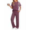 thumbnail image 1 of SUNBS Lounge Sets for Women Summer Matching 2 Piece Outfit For Women Lounge Set Ribbed Knit Pajamas Set Trendy Clothes, 1 of 9