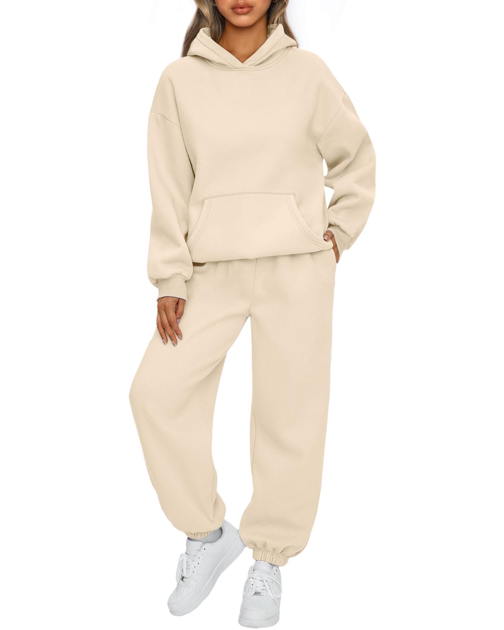 SUNBS Womens Lounge Sets 2 Piece Sweat Set with Hoodies and