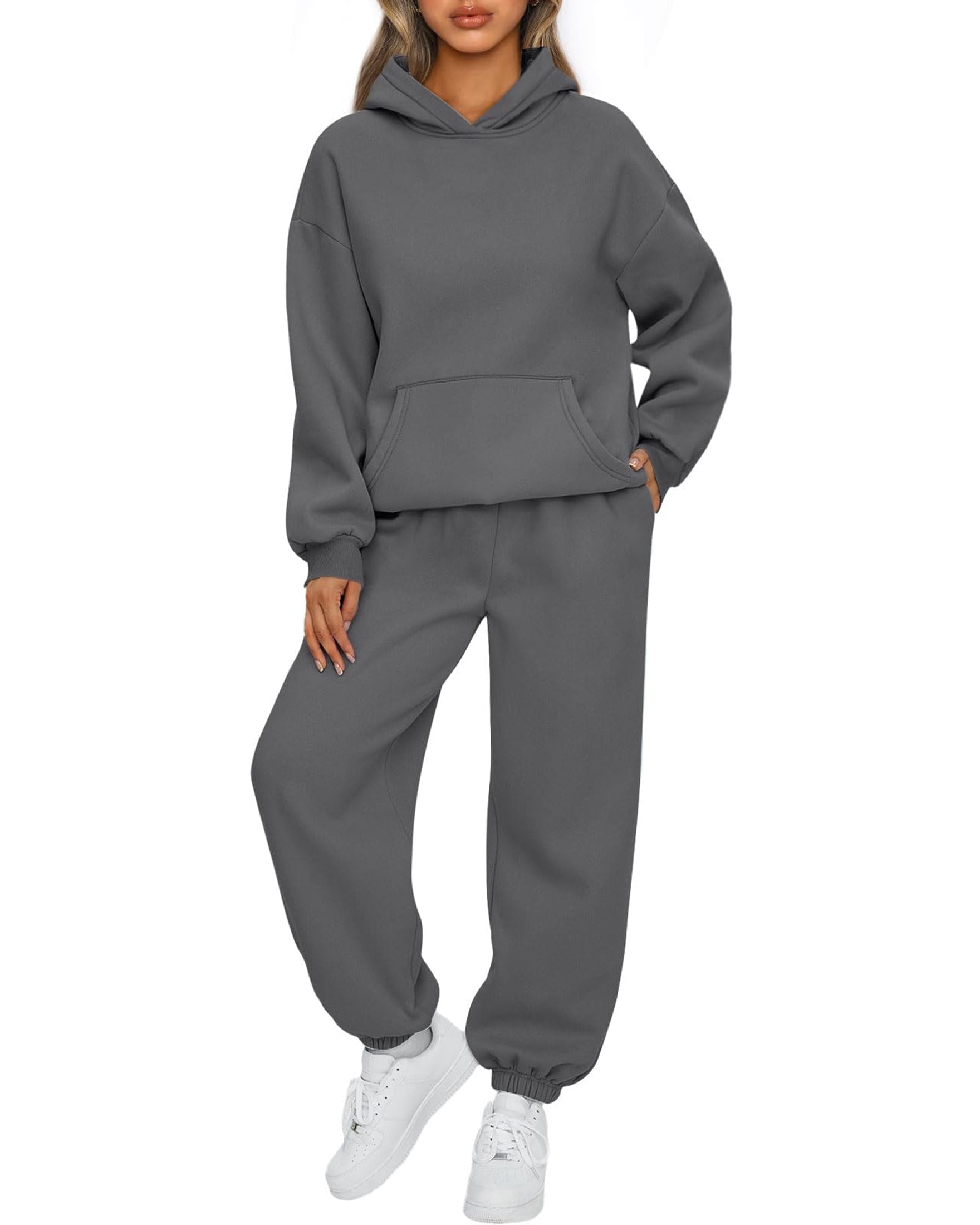 SUNBS Two Piece Sets Lounge Sets for Women Sweatsuits Sweatpants Womens Oversized Sweatshirt Fall Outfits - Walmart.com