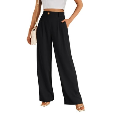 SUNBS Wide Leg Pants Women Dress Work Business Casual Palazzo Pants Slacks with Pockets