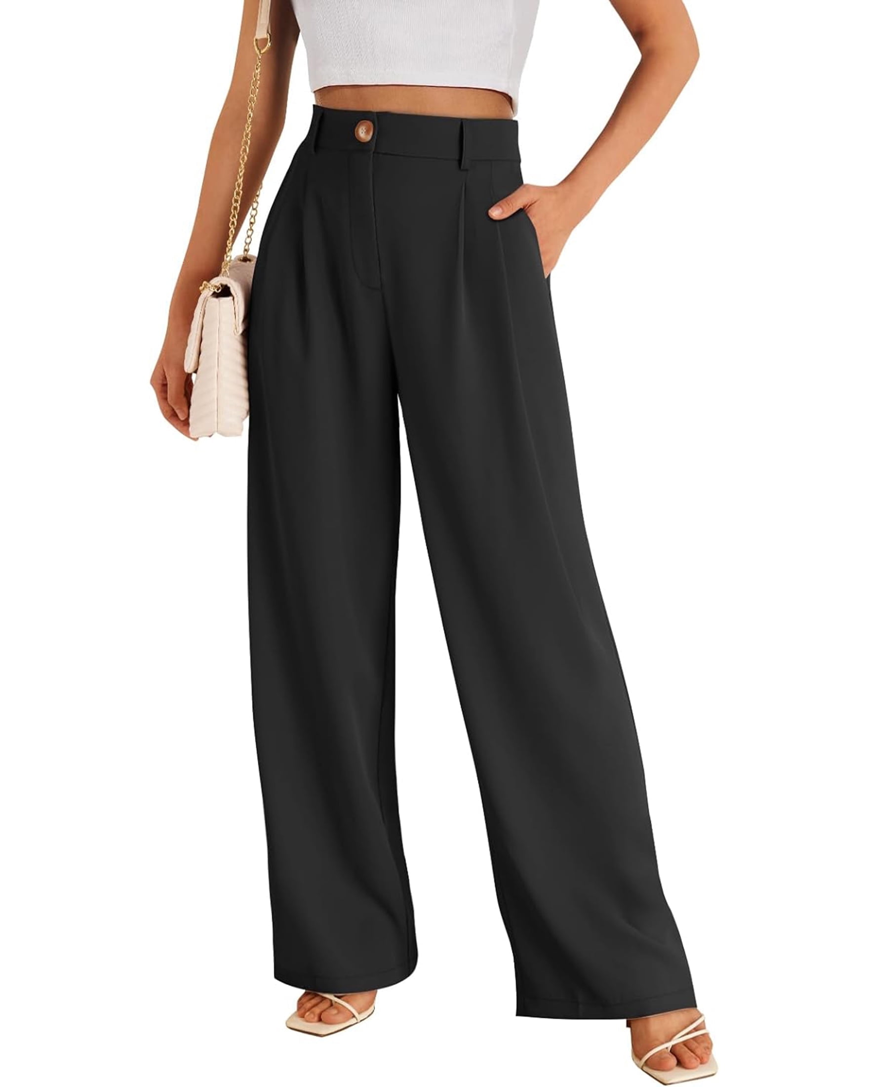 SUNBS Wide Leg Pants Women Dress Work High Waisted Business Casual ...