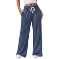 thumbnail image 1 of SUNBS Lounge Pants Lightweight Wide Leg Sweatpants Womens Pants Baggy Lounge Casual Pants Drawstring Womens Pants with Pockets, 1 of 8