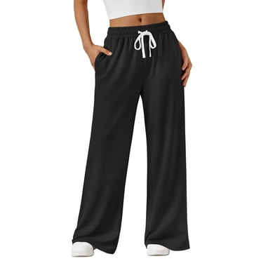 SUNBS Lounge Pants Lightweight Wide Leg Sweatpants Womens Pants Baggy Lounge Casual Pants Drawstring Womens Pants with Pockets