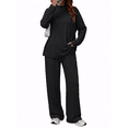 thumbnail image 1 of SUNBS Women's Long Sleeve Lounge Sets Mock Neck Two Piece Sets for Women Wide Leg Pants Outfits Tracksuit Sweatsuits Set, 1 of 9
