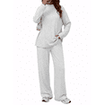 thumbnail image 1 of SUNBS Women's Long Sleeve Lounge Sets Mock Neck Two Piece Sets for Women Wide Leg Pants Outfits Tracksuit Sweatsuits Set, 1 of 9