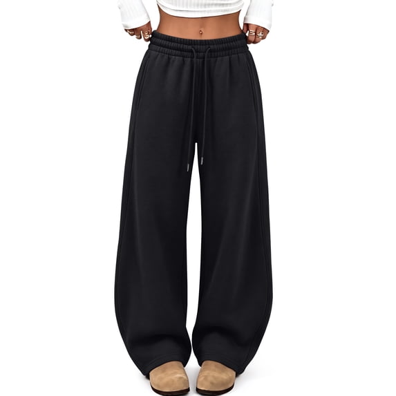 SUNBS Barrel Sweatpants For Women Wide Leg Pants Sweat Jogger gym workout cotton casual y2k Pants