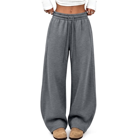 SUNBS Barrel Sweatpants For Women Wide Leg Pants Sweat Jogger gym workout cotton casual y2k Pants