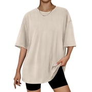 SUNBS Plus Size Tops for Women Workout T Shirts Short Sleeve Spring Tee Summer Clothes,Sizes S-3XL