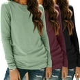 thumbnail image 1 of SUNBS Womens 3 Packs Long Sleeve Shirts Loose Fit Fall Tops Fashion Clothes Basic Workout Tees School Teacher Outfits, 1 of 7