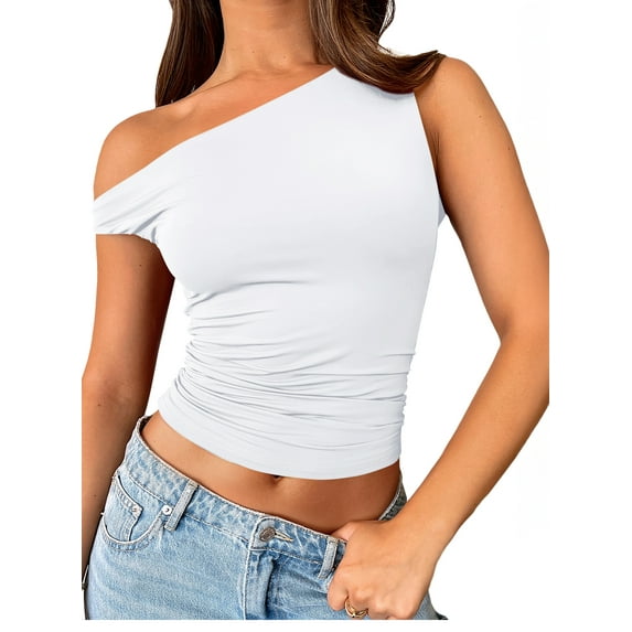 SUNBS Womens Off The Shoulder Tops Summer Shirts Going Out Crop Tank Top Y2K T Corset Tube Cute Fashion Outfits