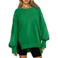 thumbnail image 1 of SUNBS Womens Oversized Sweatshirts Crewneck Hoodies Casual Long Sleeve Pullover Fall Winter Clothes, S-2XL, 1 of 8