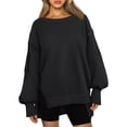 thumbnail image 1 of SUNBS Womens Oversized Sweatshirts Crewneck Hoodies Casual Long Sleeve Pullover Fall Winter Clothes, S-2XL, 1 of 8