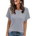 thumbnail image 1 of SUNBS Womens Summer Tops Short Sleeve Sweaters Tunic Tops Dressy Casual Business Shirts, 1 of 8