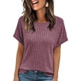 thumbnail image 1 of SUNBS Womens Summer Tops Short Sleeve Sweaters Tunic Tops Dressy Casual Business Shirts, 1 of 7