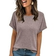 thumbnail image 1 of SUNBS Womens Summer Tops Short Sleeve Sweaters Tunic Tops Dressy Casual Business Shirts, 1 of 7