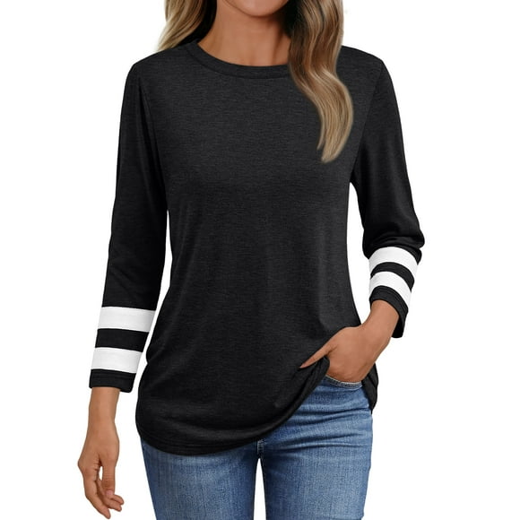 Blouses for Women 3/4 Length Sleeve Shirts Casual Ladies Tops Trendy Fall Winter Clothes