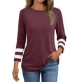 thumbnail image 1 of SUNBS Blouses for Women 3/4 Length Sleeve Shirts Casual Ladies Tops Trendy Fall Winter Clothes, 1 of 6
