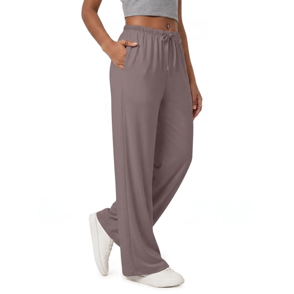 SUNBS Womens Loose Lounge Sweatpants High Waisted Wide Leg Pants with Pockets Palazzo Trousers