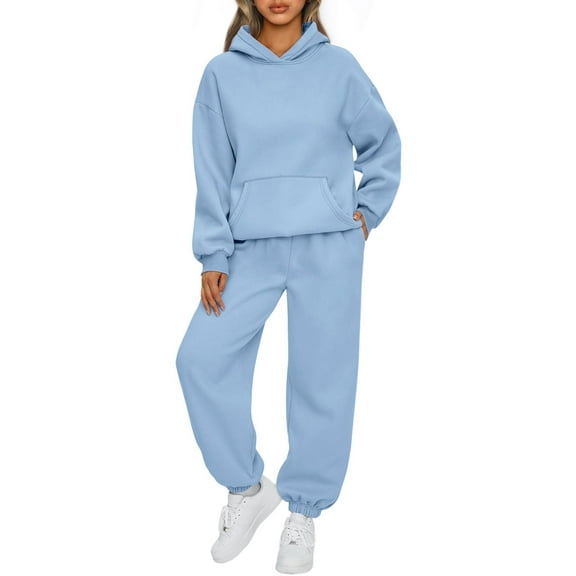 SUNBS Lounge Sets for Women 2 Piece Sets Sweat Set Suits Sweatpants Womens Hoodies Outfits Clothes