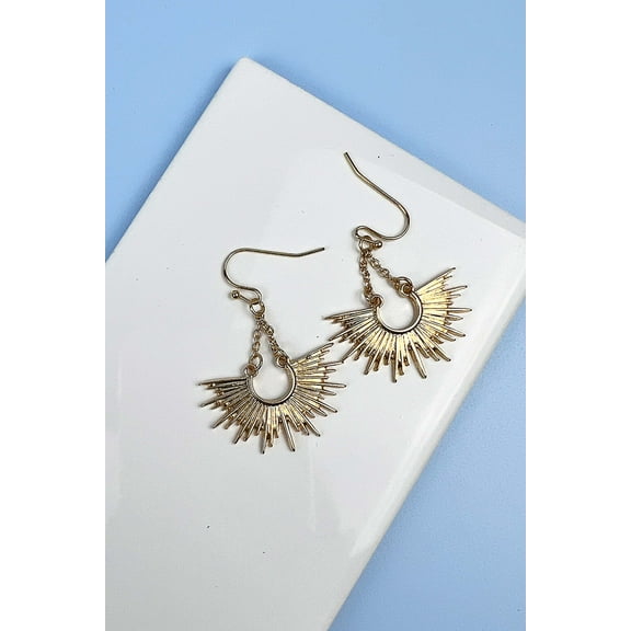SUNBURST DROP DANGLE EARRINGS