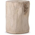 thumbnail image 1 of SUNBURY Stump Side Table, Concrete Side Table, Patio Faux Wooden End Table, Beige Stool Plant Stand Holder for Garden Household Living Room, 1 of 18