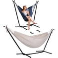 thumbnail image 1 of SUNCREAT 2-in-1 Hammocks Convertible Portable Double Hammock with Stand, Outdoor Hammock with Stand Included, Patented, Natural, 1 of 9