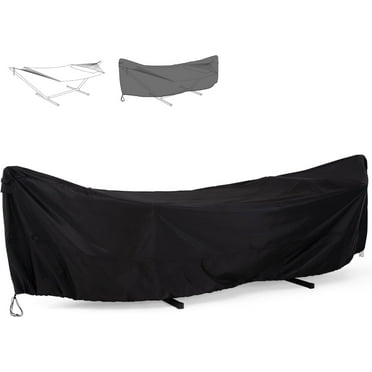SUNCREAT Hammock Cover, Water-Resistant Polyester Hammock Stand Cover for 11-12ft Stand, Black