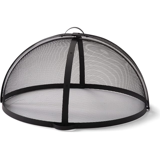 SUNCREAT HeavyDuty Fire Pit Screen, Steel Mesh Round Spark Screen with Handle, 36 inch