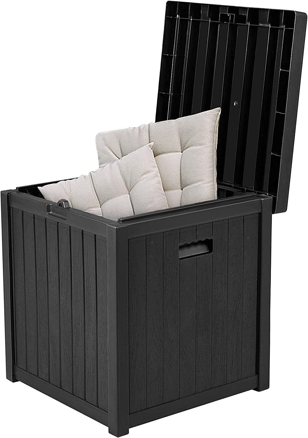 Black 51 Gallon Lockable Resin Deck Storage Box