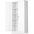 thumbnail image 1 of SUNCROWN Metal Storage Cabinets 72” Garage Steel Storage Cabinet with Doors and Shelves, Metal File Organization for Home Office, Basement, Warehouse, Classroom, 1 of 9