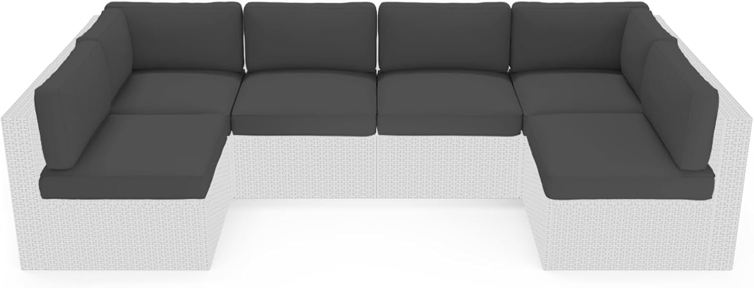 SUNCROWN Outdoor Swing Glider Chair, Patio 2 Seats Loveseat Rocking Chair with Cushions, Steel Frame Furniture - Grey