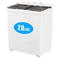 thumbnail image 1 of SUNCROWN Portable Washing Machine with Longer Hose, 28Lbs Compact Mini Washer and Dryer Combo,Twin Tub Washing Machine Laundry Compact Washer spinner Combo for Apartments RVs and Dorms(Grey), 1 of 10