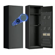 SUNCROWN Quick Access Weapon Safe with Adjustable Shelf and Keyboard lock, lockable cabinet with safe pocket