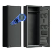 SUNCROWN Quick Access Weapon Safe with Adjustable Shelf and Keyboard lock, lockable cabinet with safe pocket