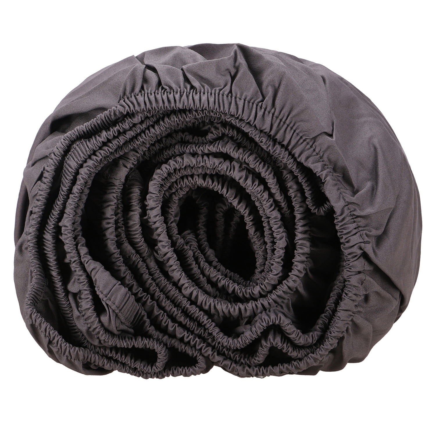 SUNDAY HOME 100% Cotton Percale Cal King-Fitted Sheet - Dark Gray ...