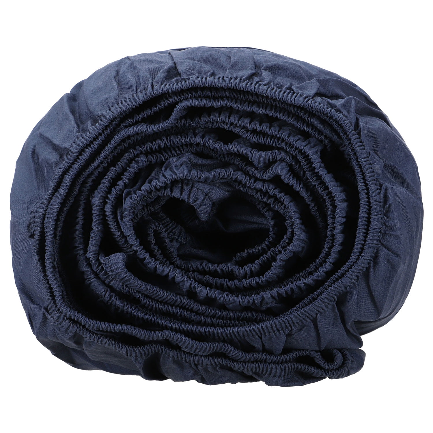 SUNDAY HOME 100 Cotton Percale QueenFitted Sheet Navy Blue