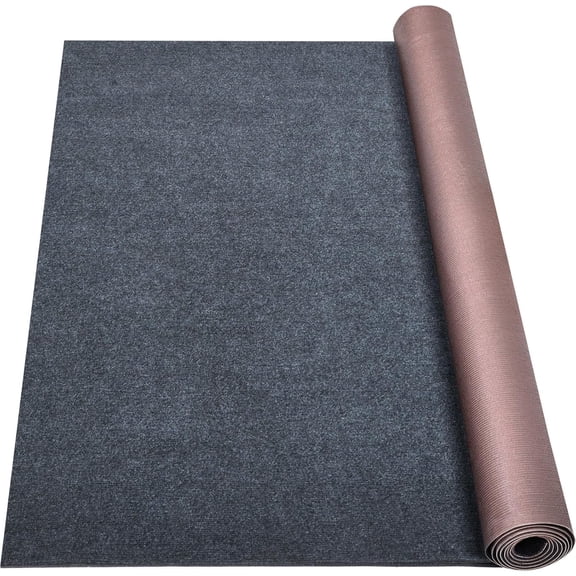 SUNDEER Indoor Outdoor Carpet 5x20 ft Dark Gray Marine Carpet with Waterproof TPE Backing