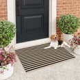 thumbnail image 1 of SUNDEREY 2'x3' Outdoor Rugs,Brown and Black Striped Rug,Washable Small Front Door Mat Farmhouse Front Porch Rug Decor,Cotton Entryway Rug for Kitchen Hallway Bedroom Laundry Room, 1 of 7