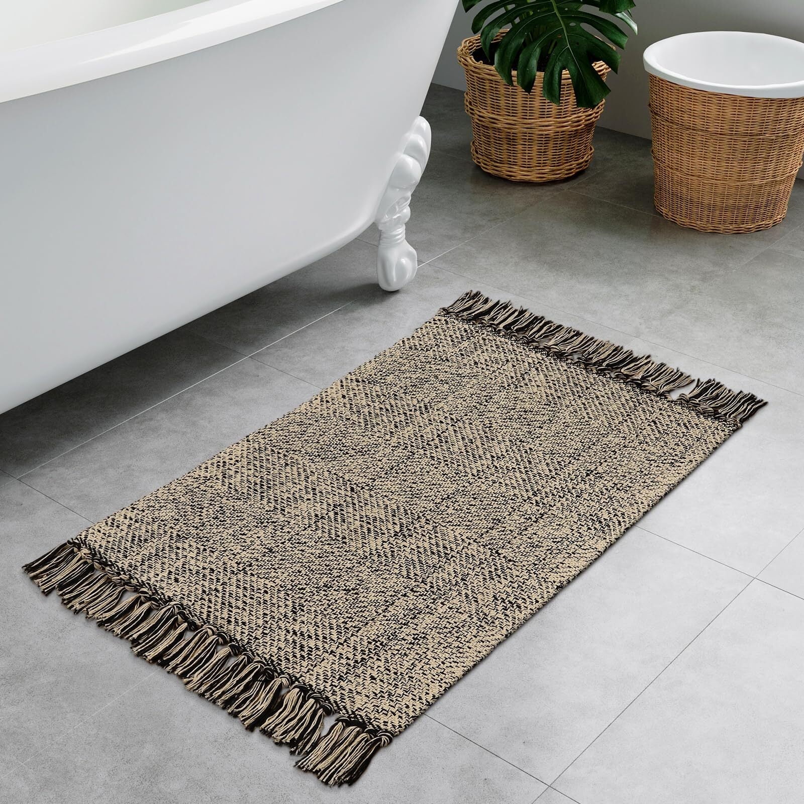 SUNDEREY 2'x3' Washable Bedroom Rug,2x3ft Bohemian Entryway Rug Front ...