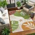 thumbnail image 1 of SUNDEREY 4'x6' Outdoor Rug Reversible Cotton Area Rug Patio Rugs Lightweight Floor Carpet Washable Rugs for Bedroom, Living Room, Portable Mats for RV Backyard Deck Picnic,Green, 1 of 8